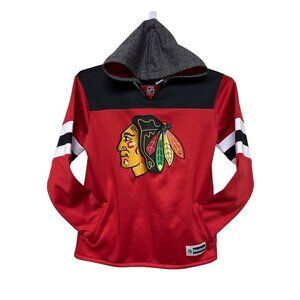 Reebok Chicago Blackhawk Hooded Sweatshirt Hoodie Youth Size XL